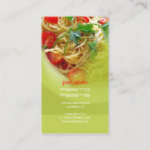 ペストパスタ + レストランの名刺 名刺 (裏面)
