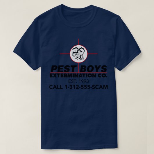 ペストボーイズ駆除 Tシャツ (デザイン正面)