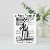 ペストマスク ポストカード (スタンド正面)