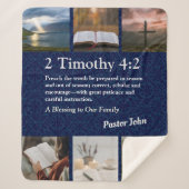 ペストラカスタムーユニーク・ブルーへのクリスマス・ギフト シェルパブランケット (正面)