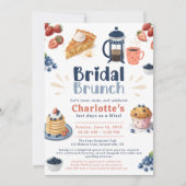 ペストリお洒落ーズコーヒーブランチブライダルシャワー 招待状 (正面)