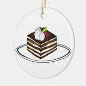 ペストリイタリアンティラミスベーカリーエスプレッソデザート セラミックオーナメント (左)