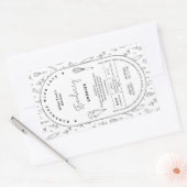 ペストリエレガントーベーキングツールコテージ法ラベル 長方形シール (封筒)