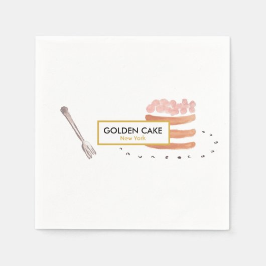 ペストリエレガントー/ベーカリー/カフェナプキン スタンダードカクテルナプキン (正面)