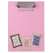 ペストリパーソナライズされたーシェフベーカリートースターペストリー クリップボード (正面)