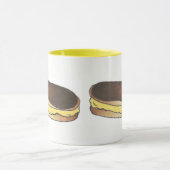 ペストリフランスのーチョコレートカスタードエクレベーキング食品 マグカップ (中央)