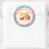 ペストリーのデザートの休日ベーキングクリスマスから ラウンドシール (バッグ)