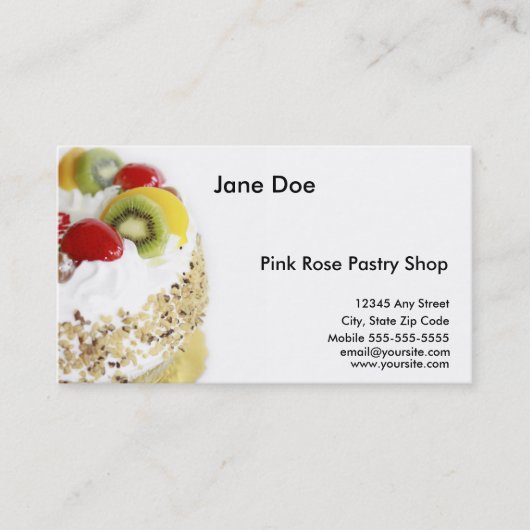 ペストリーの名刺 名刺 (正面)