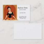 ペストリーの女性名刺 名刺 (正面/裏面)