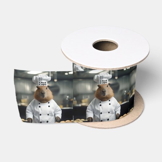 ペストリーの腕前：料理のキャピバラ サテンリボン (リール)