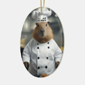 ペストリーの腕前:料理のキャピバラ セラミックオーナメント (左)