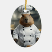 ペストリーの腕前:料理のキャピバラ セラミックオーナメント (正面)
