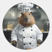 ペストリーの腕前：料理のキャピバラ ラウンドシール (正面)