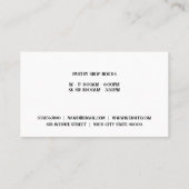 ペストリーウィスク |水彩画の背景 名刺 (裏面)