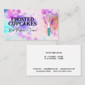 ペストリーウィスク |水彩画の背景 名刺 (正面/裏面)