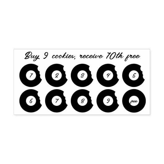 ペストリークッキーズドナッツパンチベーカリーロイヤリティ ラバースタンプ (インプリント)