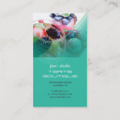 ペストリーシェフの名刺テンプレート 名刺 (裏面)