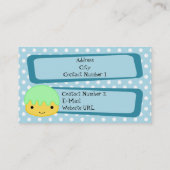 ペストリーショップの名刺 名刺 (裏面)