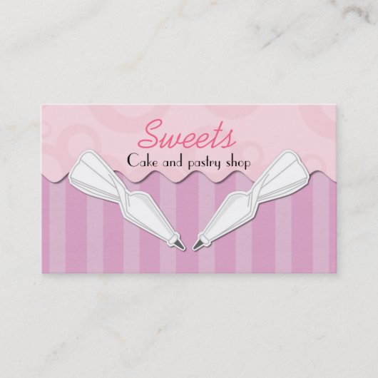 ペストリーショップの名刺 名刺 (正面)