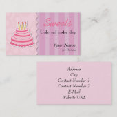 ペストリーショップの名刺 名刺 (正面/裏面)