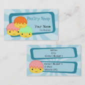 ペストリーショップの名刺 名刺 (正面/裏面)