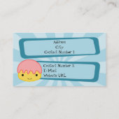 ペストリーショップの名刺 名刺 (裏面)