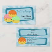 ペストリーショップの名刺 名刺 (正面/裏面)