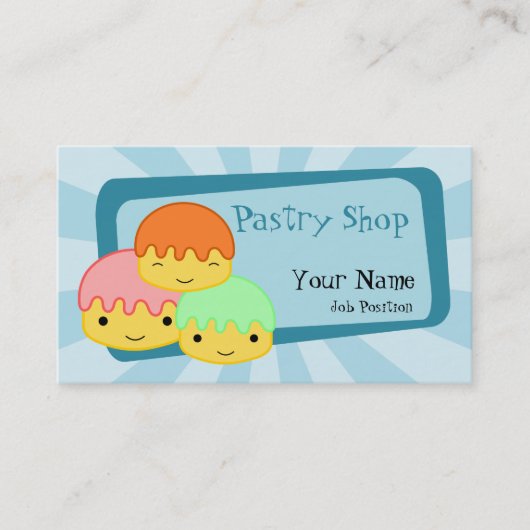 ペストリーショップの名刺 名刺 (正面)