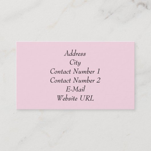 ペストリーショップの名刺 名刺 (裏面)