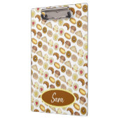 ペストリートレイクロワッサンデンマークマフィン焼いたグッズ クリップボード (左)