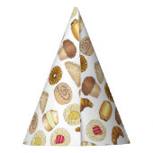 ペストリートレイクロワッサンデンマークマフィン焼いたグッズ パーティーハット (裏面)