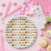 ペストリートレイクロワッサンデンマークマフィン焼いたグッズ ペーパープレート (パーティー)