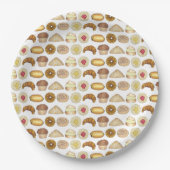 ペストリートレイクロワッサンデンマークマフィン焼いたグッズ ペーパープレート (正面)