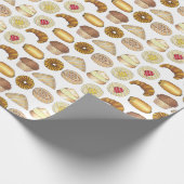 ペストリートレイクロワッサンデンマークマフィン焼いたグッズ ラッピングペーパー (角)