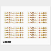 ペストリートレイクロワッサンデンマークマフィン焼いたグッズ 長方形シール (シート)