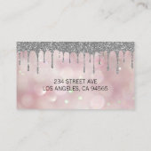 ペストリーナイフ | 《写真》ぼけ味グリッター背景 名刺 (裏面)