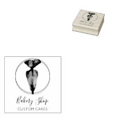 ペストリーバッグケーキビジネスベーカリー ラバースタンプ (押印)