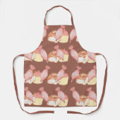 ペストリーバッグ、シナモンパン、カップケーキ茶 エプロン (正面)