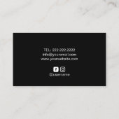 ペストリーパーソナルシェフウィスクロゴモダン紙吹雪 名刺 (裏面)