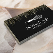 ペストリーパーソナルシェフウィスクロゴモダン紙吹雪 名刺