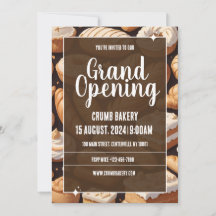 ペストリーベーカリーのオープニングアレンジメントカード