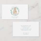 ペストリーベーカリーシェフベーカーエレガントケーキビジネスCa 名刺 (正面/裏面)