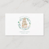 ペストリーベーカリーシェフベーカーエレガントケーキビジネスCa 名刺 (正面)