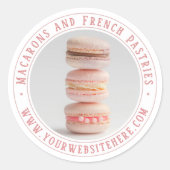 ペストリーベーカリー写真製品包装シール ラウンドシール (正面)