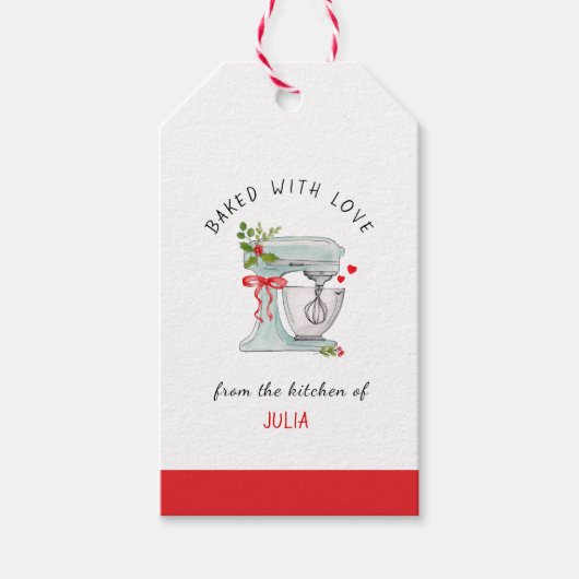 ペストリー焼いたベーカリー「with love」ホリデーベーキング ギフトタグ (正面)