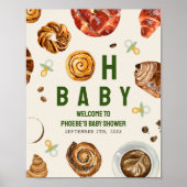 ペストリー&おしゃれなニュートラル赤ちゃんシャワーへようこそ ポスター (正面)