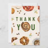 ペストリー+おしゃれな赤ちゃんシャワーブランチ サンキューカード (正面)
