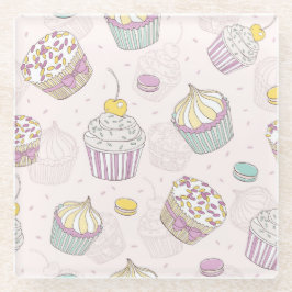 ペストリー ガラスコースター