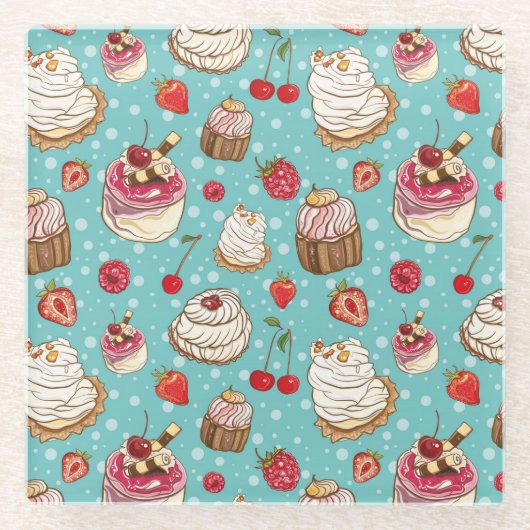 ペストリー ガラスコースター (正面)