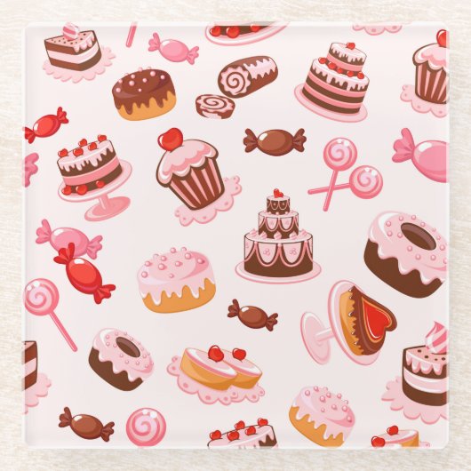 ペストリー ガラスコースター (正面)